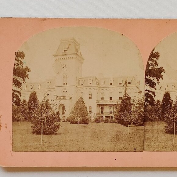 ANTIQUE STEREOGRAPH CARD The Soldiers' Home in Washington, DC - Picture 2 of 3